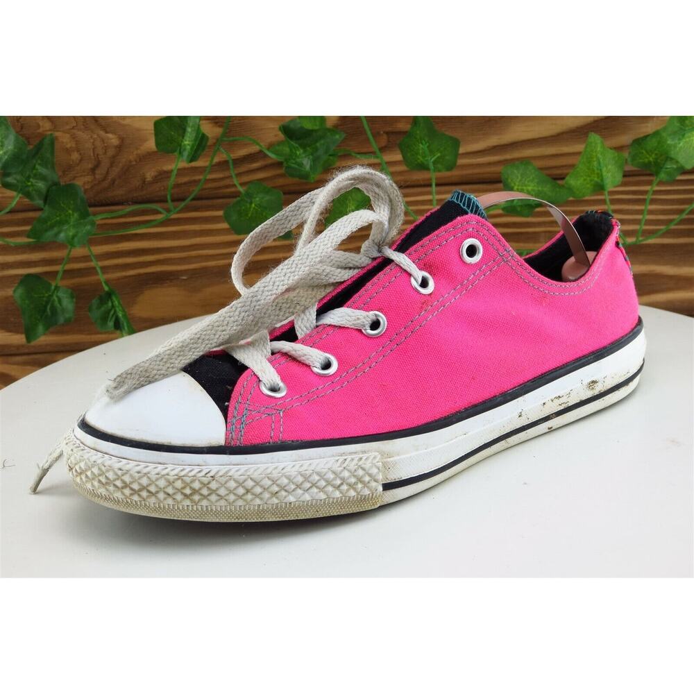 Converse All Star Youth Girls Shoes Size 4 M Pink‎ Low Top Fabric
